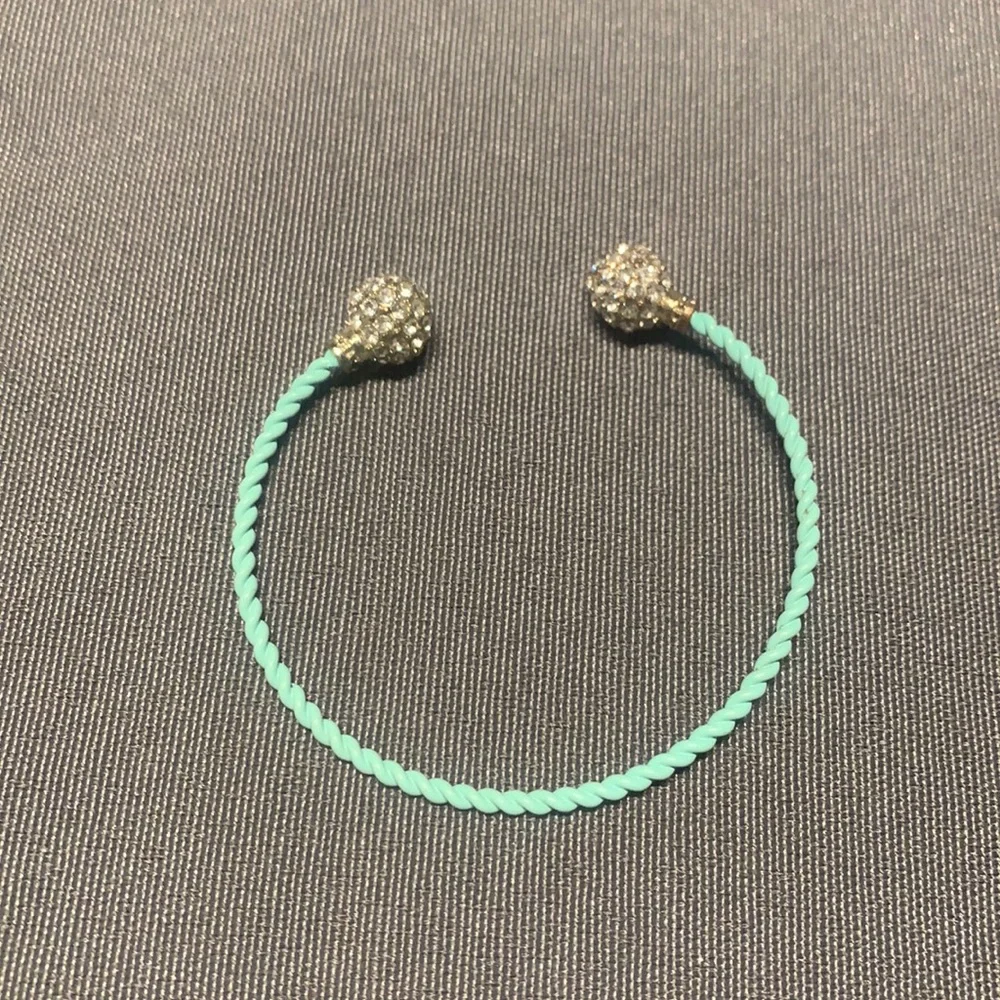 ⭐️Final Price⭐️ Pavé Tiffany blue bracelet - Picture 1 of 6